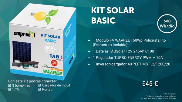Kit Solar Asilado 600Wh/día - Imagen 2