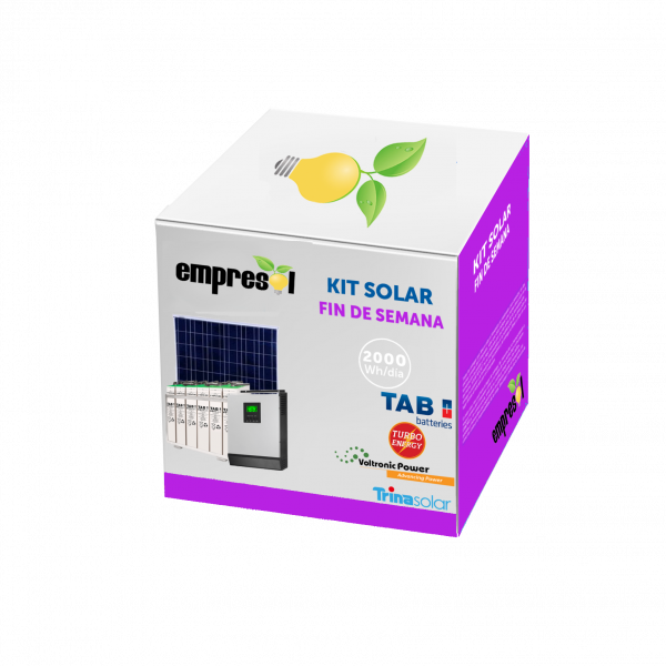 Kit Solar Aislado 2000Wh/día