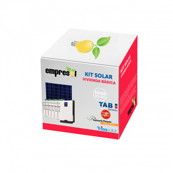 Kit Solar Aislado 5000Wh/día